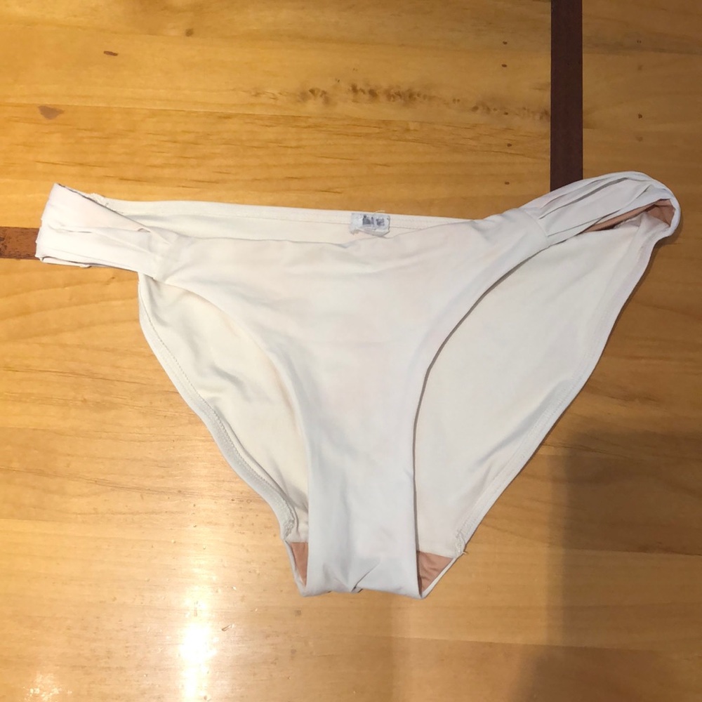 White bikini bottom
